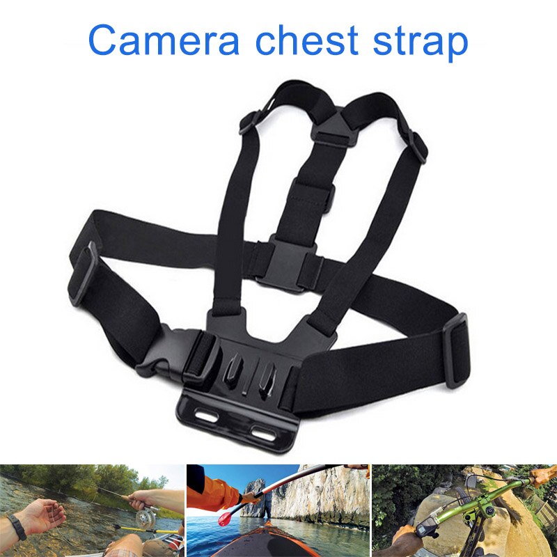 Verstelbare Borst Mount Harness Borstband Borst Riem Voor Gopro Hd Hero 4 3 + 3 2 1 SJ4000 SJ5000 Camera GP26