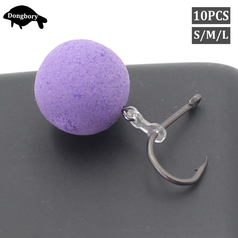 10 Stuks Karpervissen Aas Spikes Met Rubber Connector Voor Ronnie Rig Vissen Boilie Bait Sting Pins Voor Karper Feeder vissen