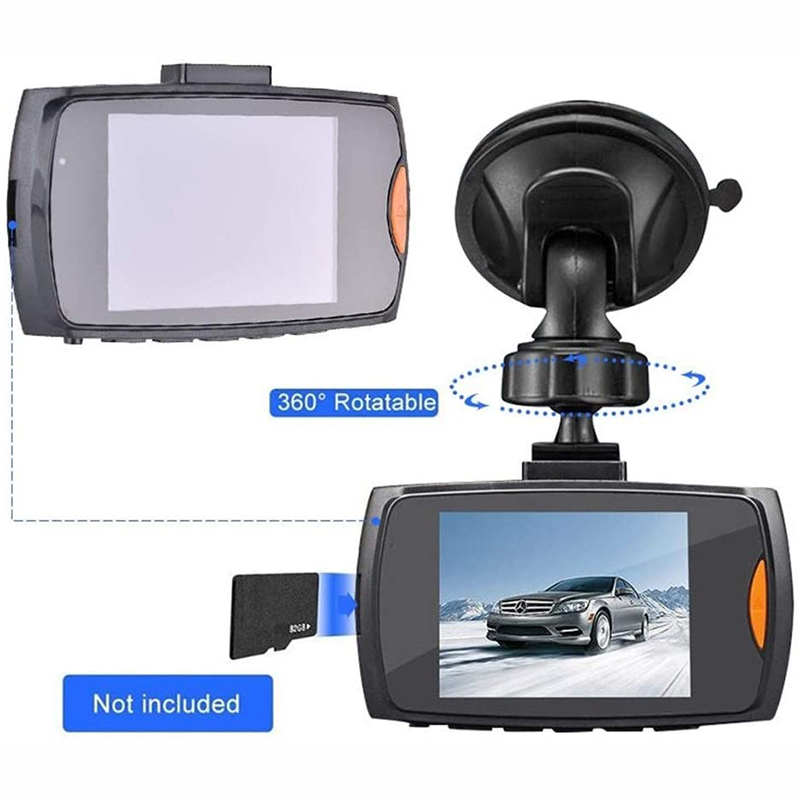 G30 bil dvr dash kamera bagfra dual lens videooptager 1080p hd 2.2 "loop optagelse nattesyn g-sensor dash cam registrar