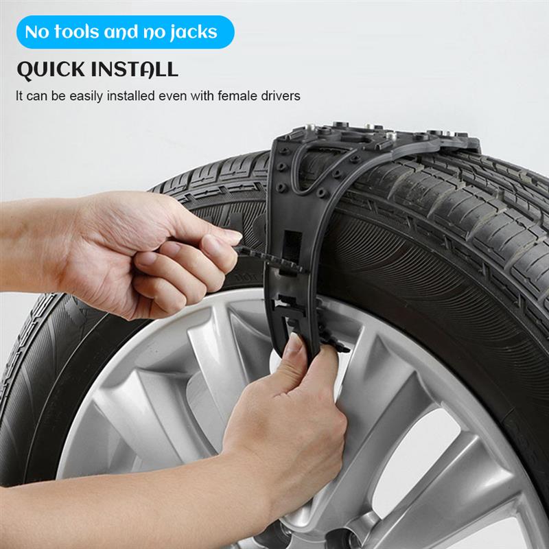 6 Stuks Auto Wiel Kettingen Auto Sneeuwketting Banden Verstelbare Auto Wiel Sneeuw En Ijs Kettingen Tyre Tire Keten Anti-Slip Sneeuwkettingen