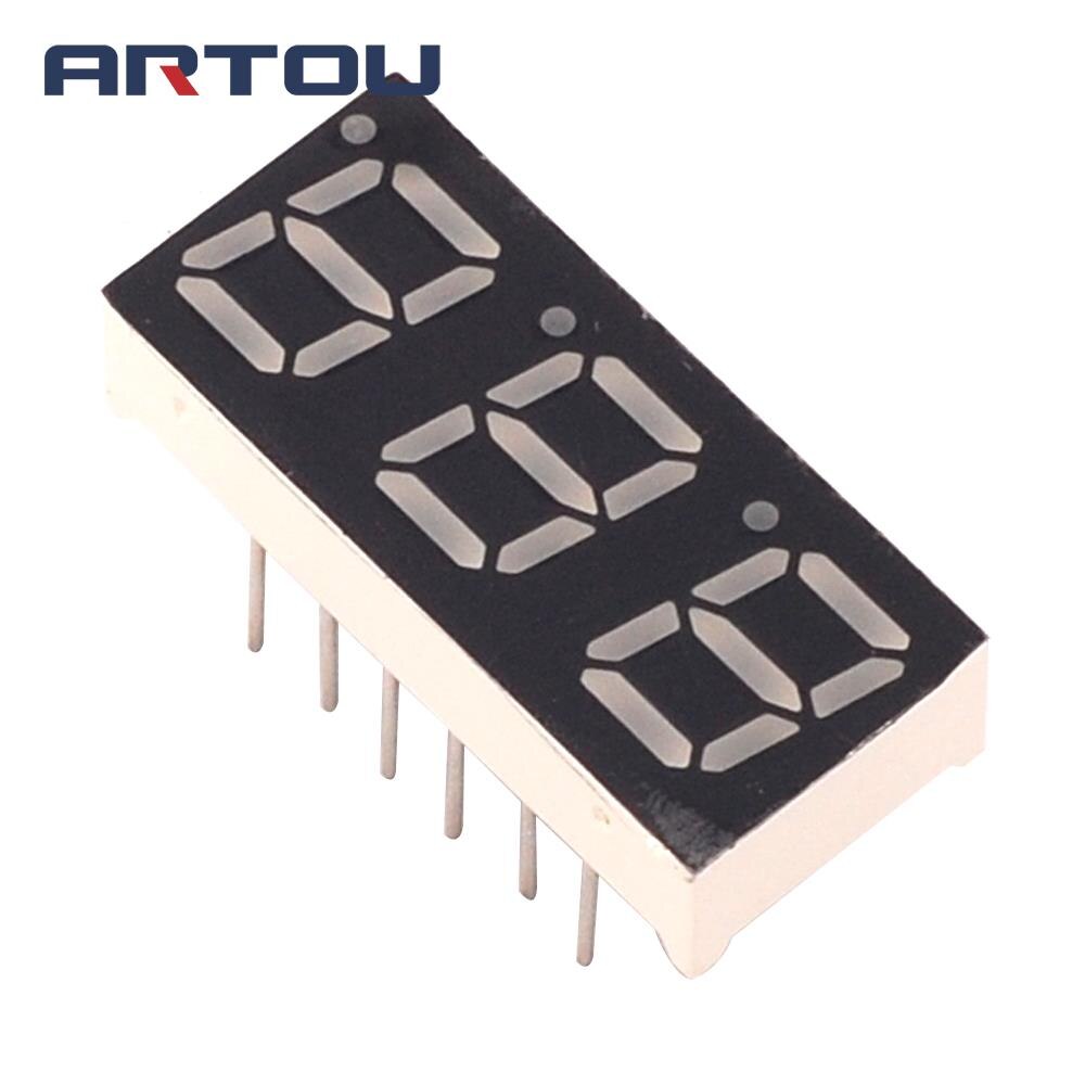 10PCS Common Cathode 3Bit Digital Tube 7 segment 0.28" Blue LED Display