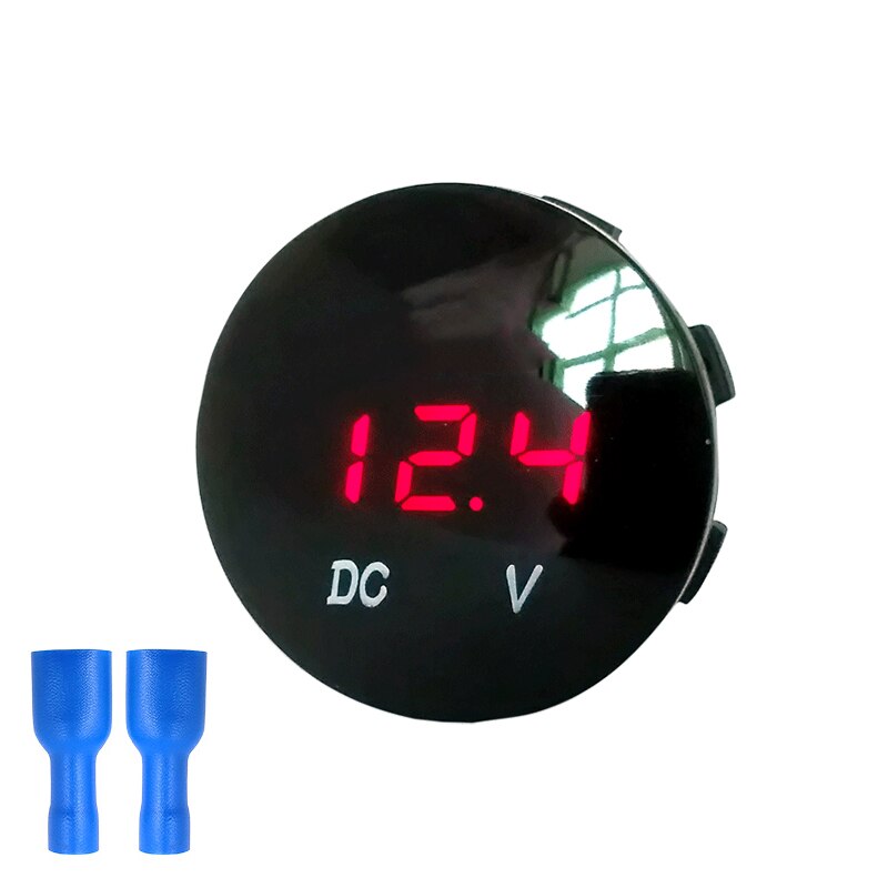 Dc 5v-48v ledet panel digital spændingsmåler batterikapacitet display voltmeter med touch switch motorcykel digital spændingstester: 7