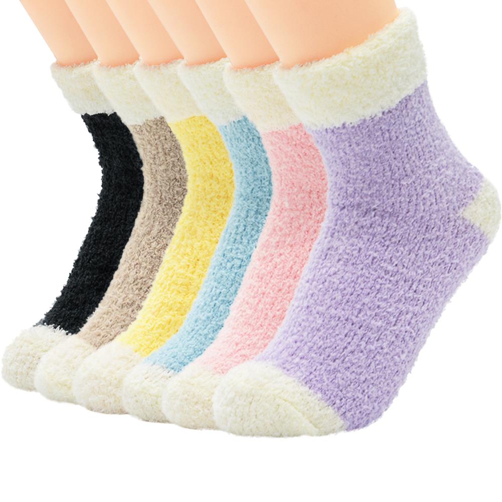 5 paar Süssigkeit Warme Dame Herz Nette Winter Kawaii Dicken lässig Frauen Socken verschwommen flauschige warm Socken Kurze Nette Baumwolle socken Weibliche