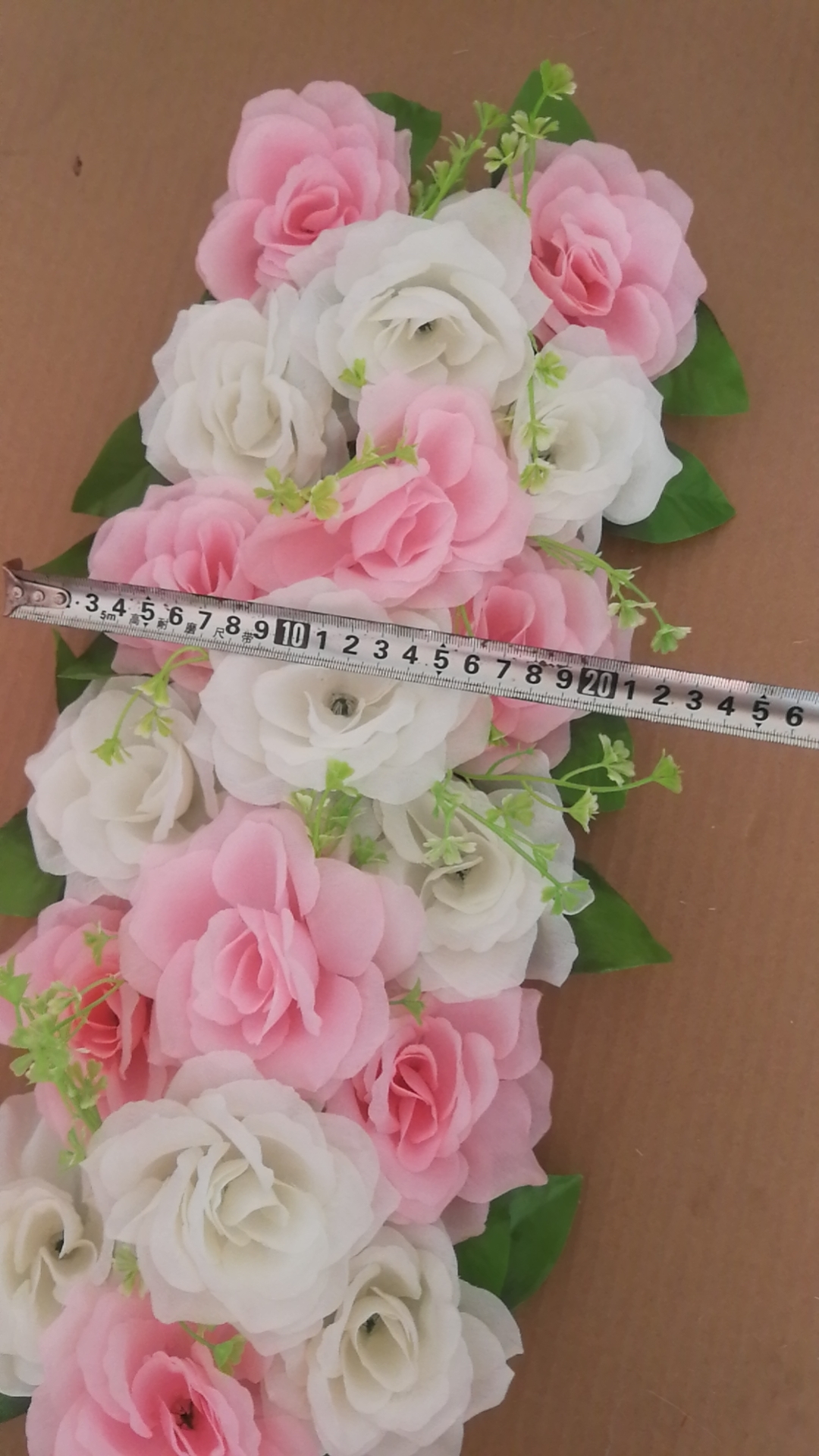 2 Stk/set Bruiloft Weg Aangehaald Bloem Zijde Rose Pioen Hortensia Diy Gebogen Deur Bloem Rij Venster T-station Bruiloft Decoratie 100Cm: as photo 2