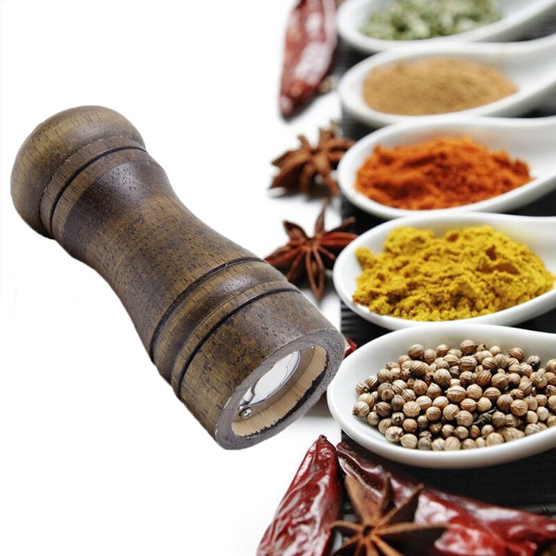 Handige houten eiken zout peper kruiden saus molen molen stok keukengereedschap