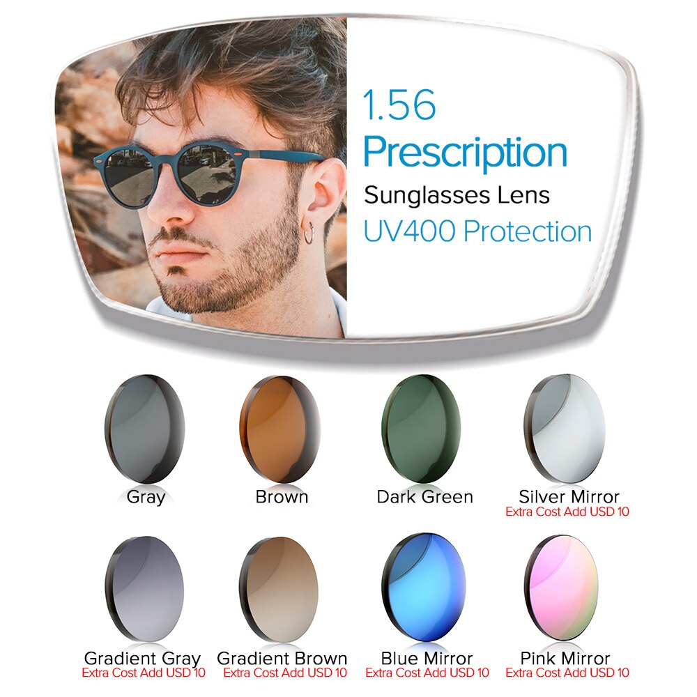 Multifocal Progressive Sunglasses Lens 1.56 1.61 1.67 Optical Prescription Glasses Lens Bifocal Myopia Hyperopia Lens UV400