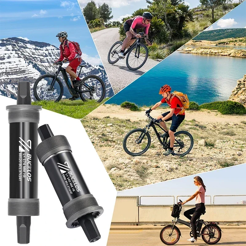 BUCKLOS Fahrrad Tretlager Rennrad Mountainbike Platz Kurbel BB BB68 BB80 BB90 BB100 BB110 BB120 für MTB E-Bike Kurbelgarnitur Teil