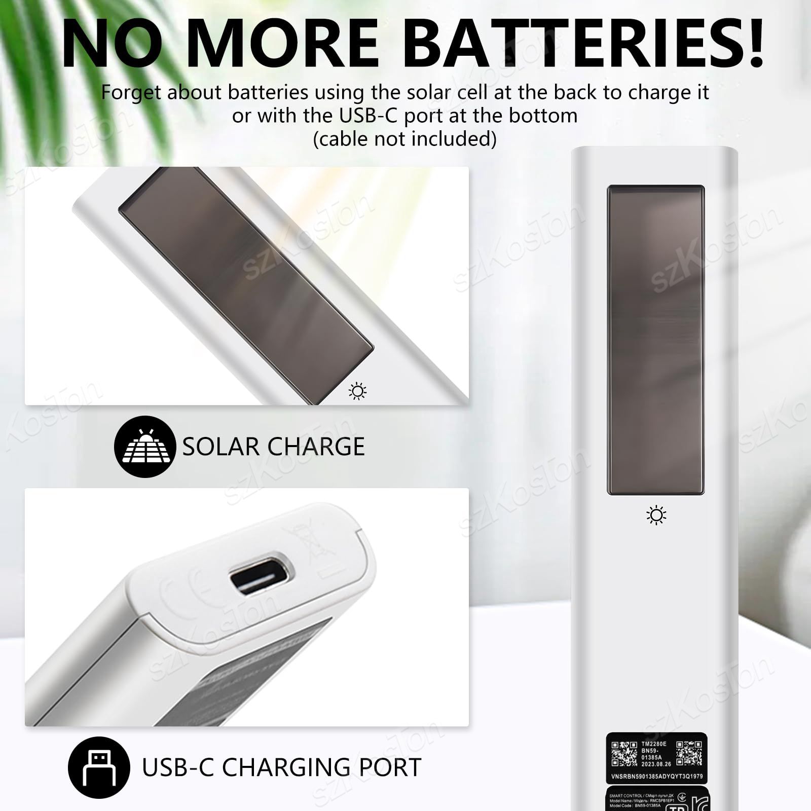 Zamiennik BN59-01391A Solar Voice Remote do telewizorów Samsung Solar Charging Remote do Samsung Smart TVs Frame 4K 8K Neo QLED