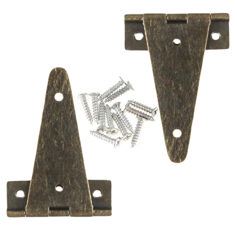 2 stücke Scharniere Schwere Bronze- Flache T Scharnier Für Scheune riss Holz Kasten Schrank Tür Scharnier Neue Werkzeuge Möbel Hardware- Metall Scharnier