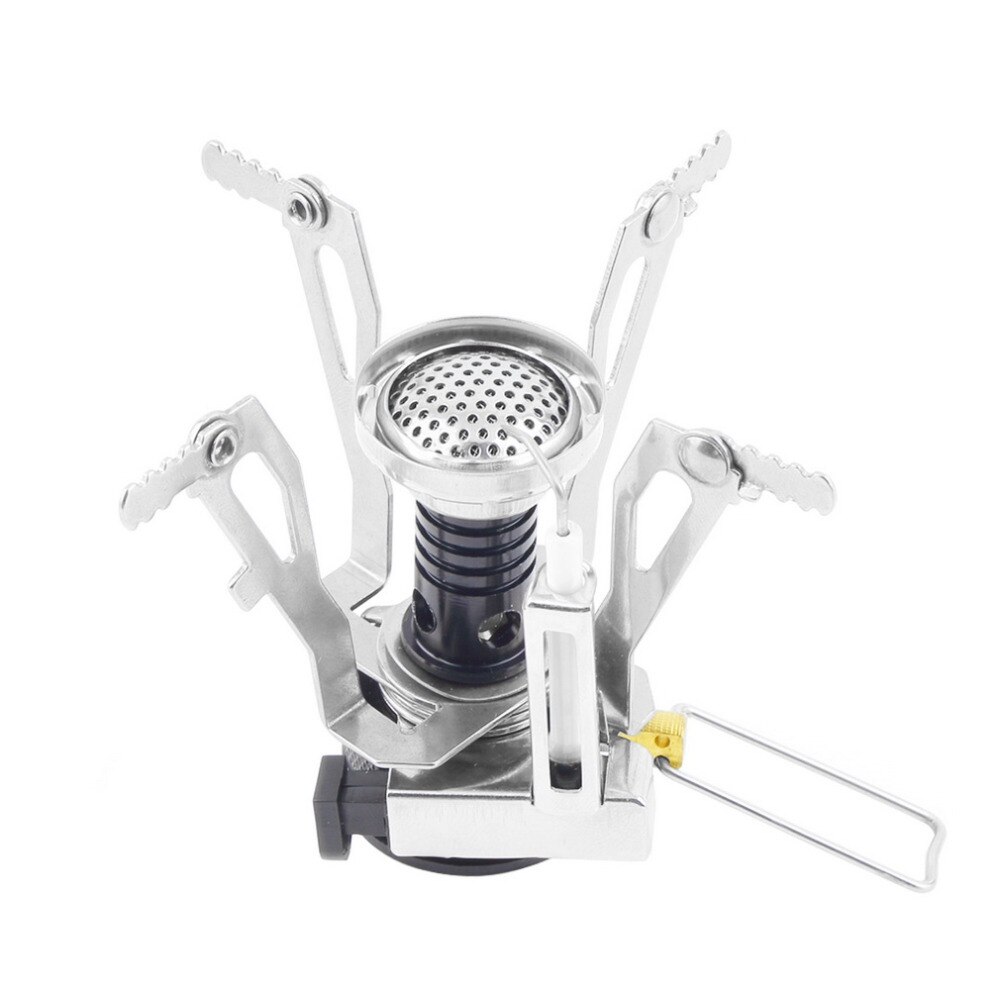 Draagbare Outdoor Picknick Gas Opvouwbare Camping Mini Steel Stove Case