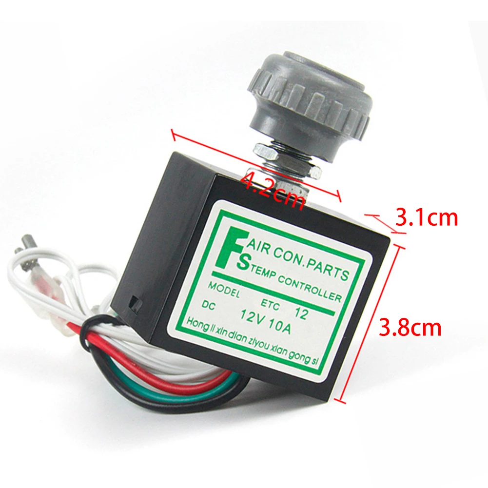 Termostato Eletrônico Universal para Ar Condicionado Do Carro, Interruptor De Controle De Temperatura, Auto Acessório, 12 V, 24V, A, C