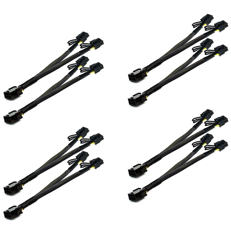 PCI-E 6 Stift zu Dual 8 Stift (6 + 2) grafikkarte PCI äußern Energie Adapter GPU VGA Y-Splitter Verlängerung Bergbau Kabel: Stil 2