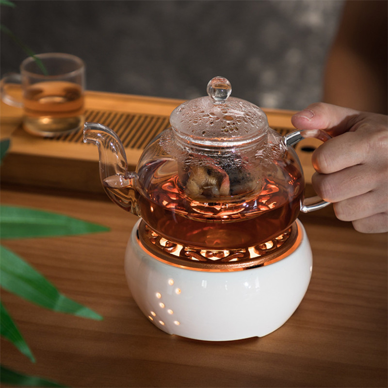 Bouilloire chauffante en céramique pour café et lait, Base chauffante, théière Portable, chauffe-bougie isolant, poêle à thé, service à thé Kung Fu