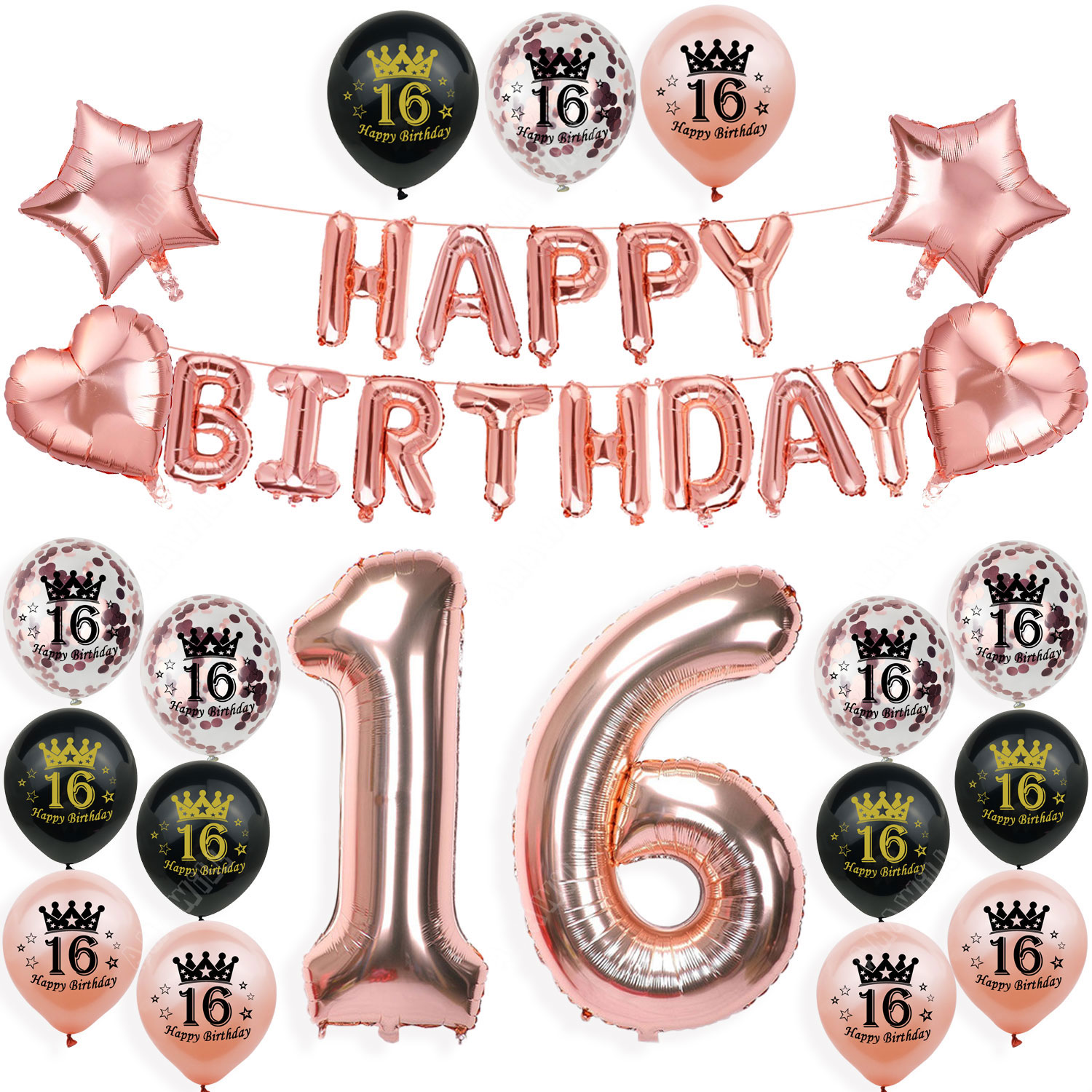 Amawill Happy 20 Birthday Balloons Rose Gold Theme Number 20th Years Old Adult Anniversary Party Decorations Man Woman Supplies: MINT GREEN