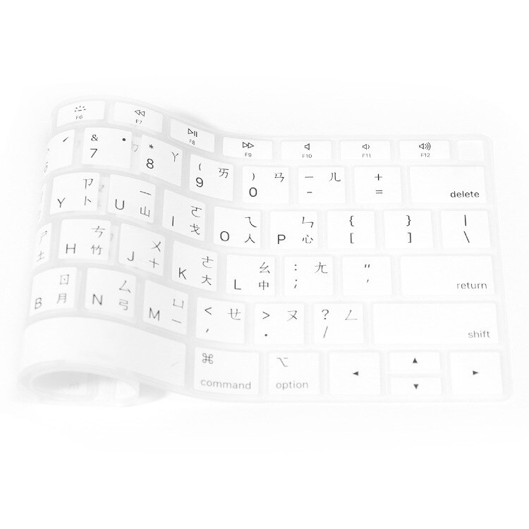 HRH taïwanais chinois Silicone russe clavier couverture peau pour MacBook Air 13 publié A1932 avec empreinte digitale tactile