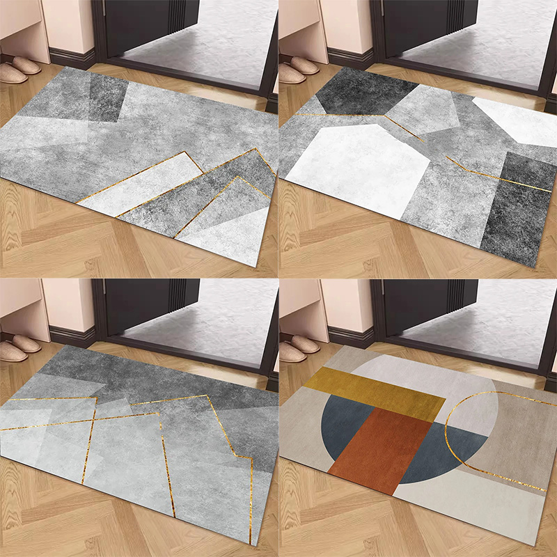 Simple Gray Door Mat Decoration Home Living Room Mat