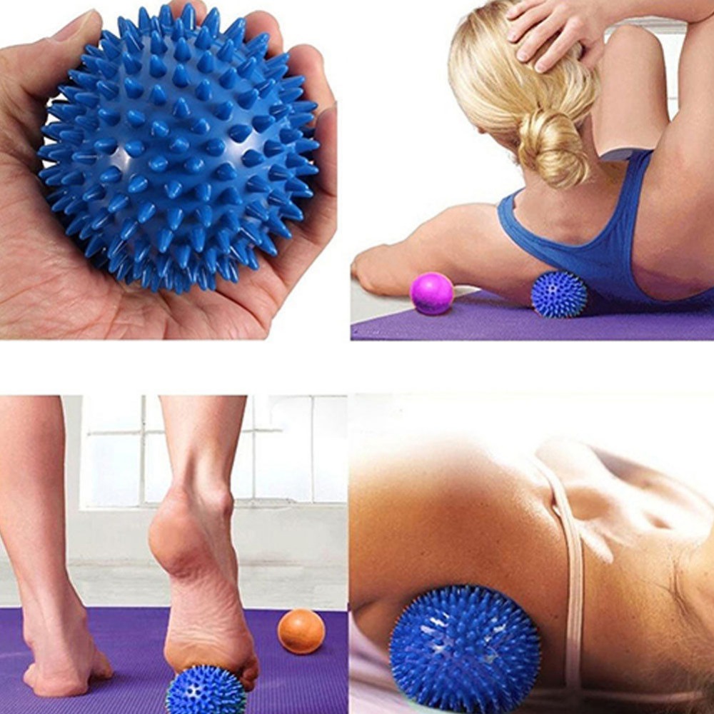 7Color Spiky Massage Balls Fitness PVC Hand Back Feet Massage Ball for Deep Tissue Trigger Point Myofascial Release Physiotherap
