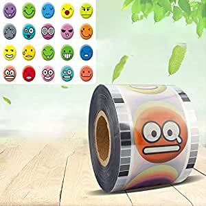 3000Pcs Milk Sealing Film Tea Cup Seal Film Roll Bubble Boba Tea Sealing Printing Healthy Material for Plastic Cups