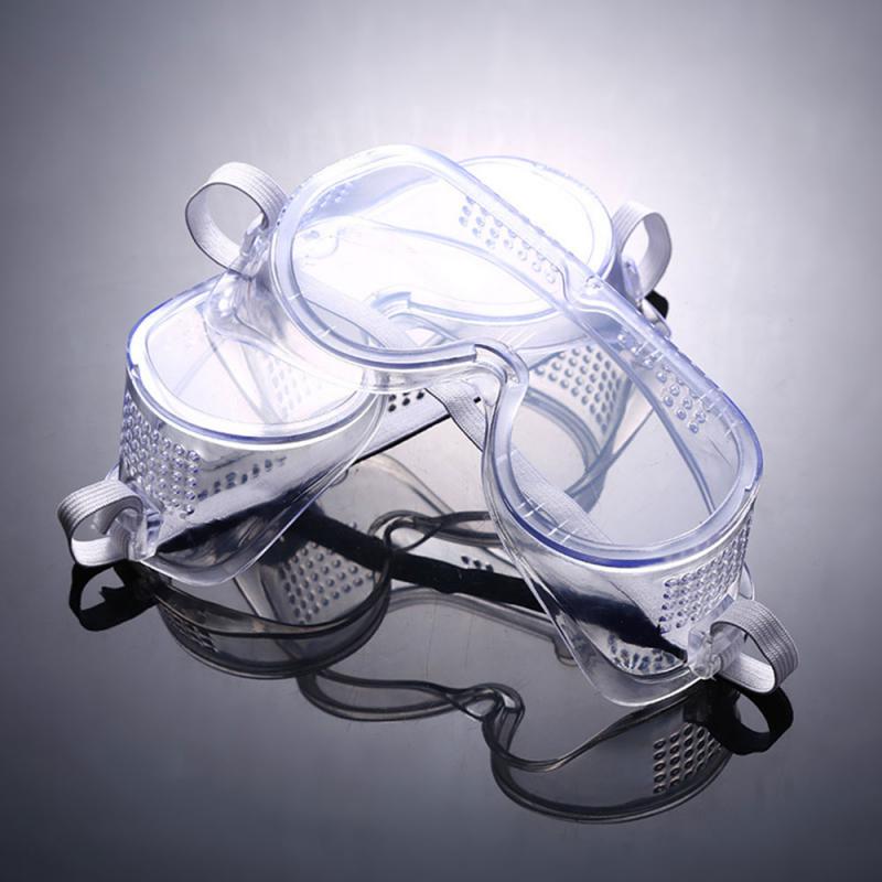 1pc klare anti-tåge beskyttelsesbriller øje kemisk ansigt anti-forurening støvtæt og stænktæt brille personlig beskyttelsesværktøj