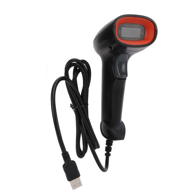 Barcode Scanners Good Compatibility Impact Resistant Barcode Scan Gun Handheld USB Durable for Supermarket for Store