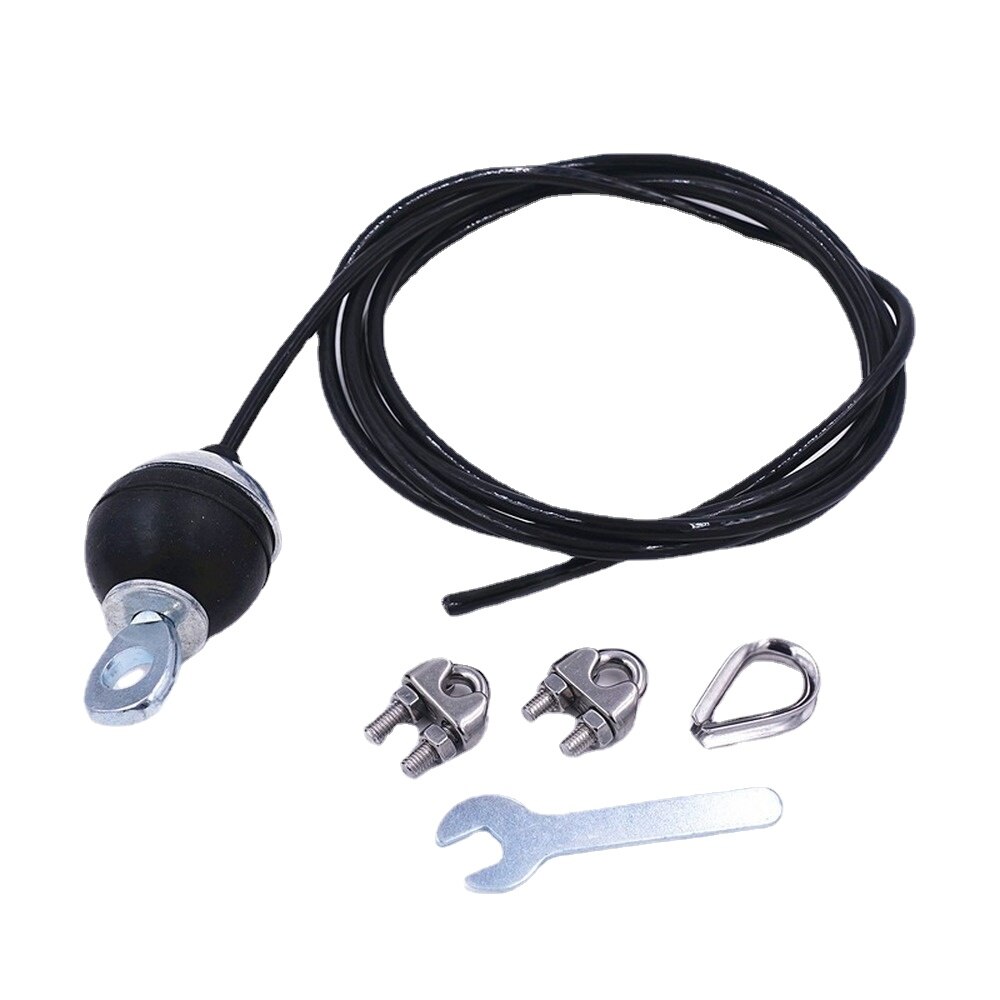 Vinyl Coated Steel Wire Rope Ferrules & Thimbles Kit – Gym Machine Cable Fixing Hardware, Assorted