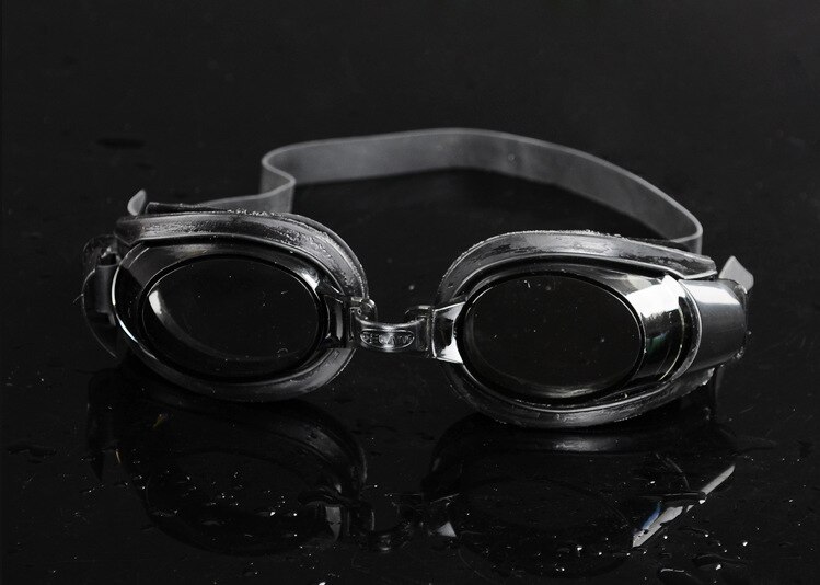 Lunettes de natation réglables pour enfants avec bouchons d'oreille pince-nez accessoires de natation fournitures de parc aquatique pour lunettes de natation sûres pour bébé: Black
