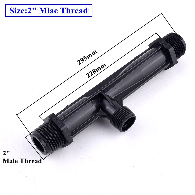 1Pc 1/4 "~ 2" Filettatura Maschio Venturi Sistema di Irrigazione Iniettore di Fertilizzante, Giardino Automatico Iniettore di Fertilizzante Tubo dell'acqua Siringa: Blu