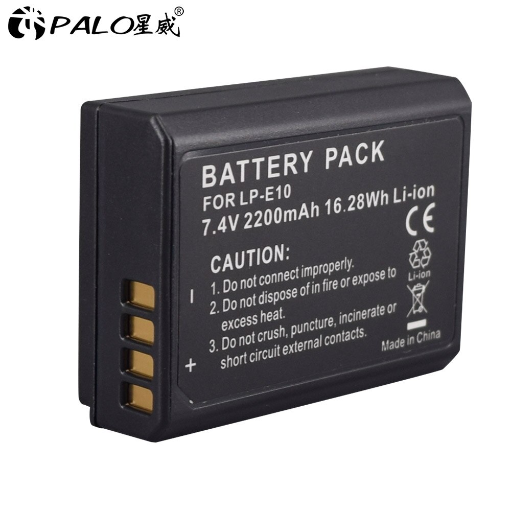 Lp -e10 lp e10 lpe 10 kamera batterier+lcd usb dobbelt oplader til canon eos 1100d 1200d 4000d kiss  x50 x70 rebel  t3 t5 t6 lp-e10: 1 stk batteri
