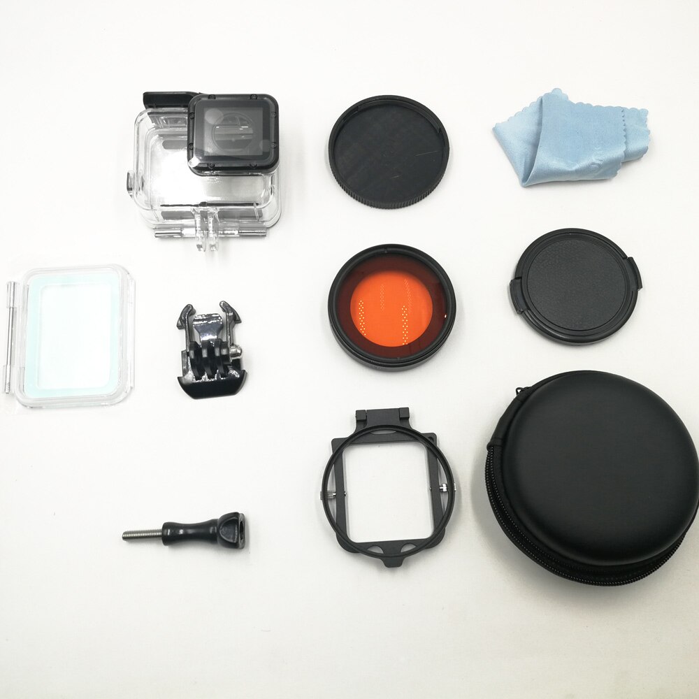 58Mm 16x Close-Up Vergrootglas Lens Filter Voor Gopro Hero 3 + 4 5 6 7 Black & case