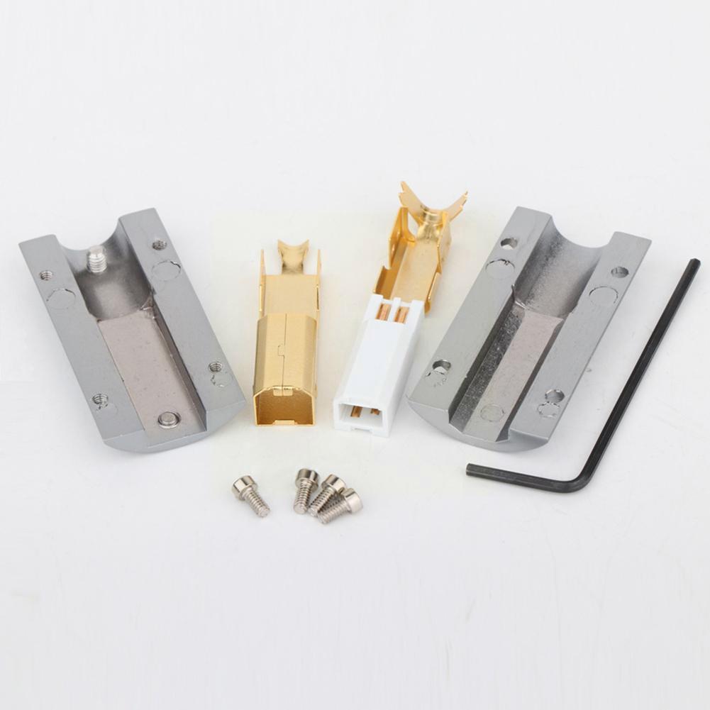 HI-END 24K Gold Plated USB2.0 USB Plug Decoder Cable HiFi USB DIY Bronze Cover Connector A-type male 2.0 terminal B-type Port