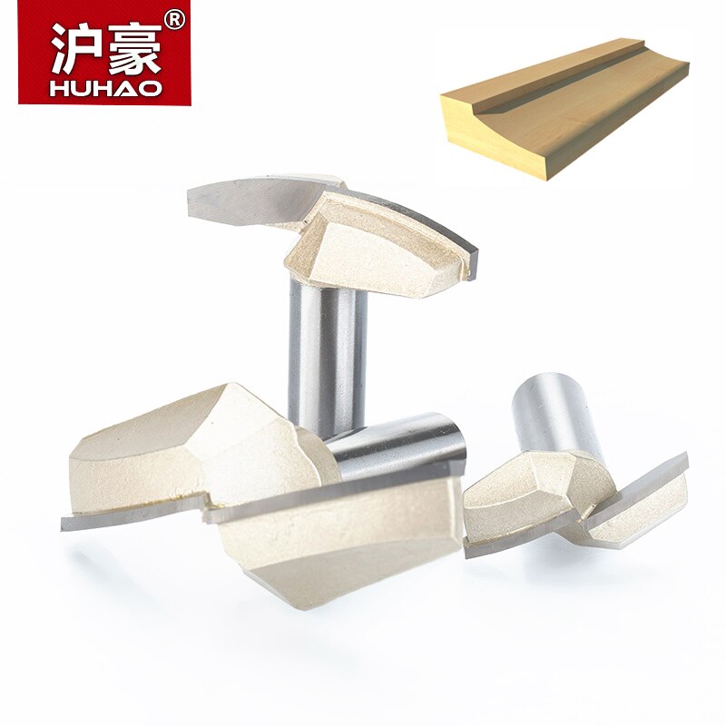 HUHAO 1pc 1/2" Shank Classical Plunge Bit CNC Woodworking Tools two Flute Router Bits For Wood Cutting The Wood Router Tool