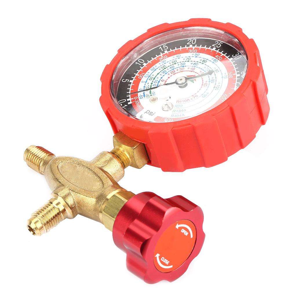 Air Condition Manifold Gauge Manometer& Valve 800psi 55kgf/cm square Fit For R404a R22 R410 R134A Plastic & Metal