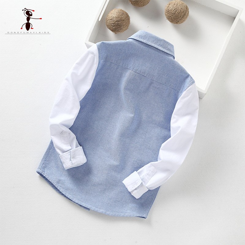 Chemise manches longues en coton pour garçons | Modèle , bleu, vert, rose, offre spéciale, vêtements pour enfants, 201702