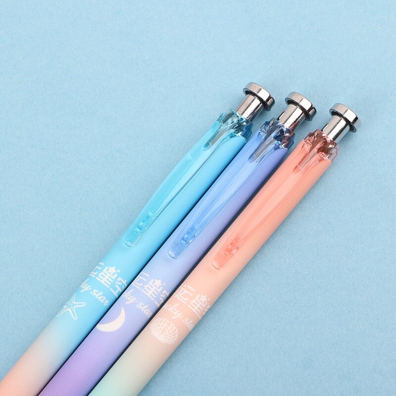 Nette Mond Sterne Kunststoff Mechanische Bleistift Automatische Stift Für Schreiben Schule Versorgung DXAB