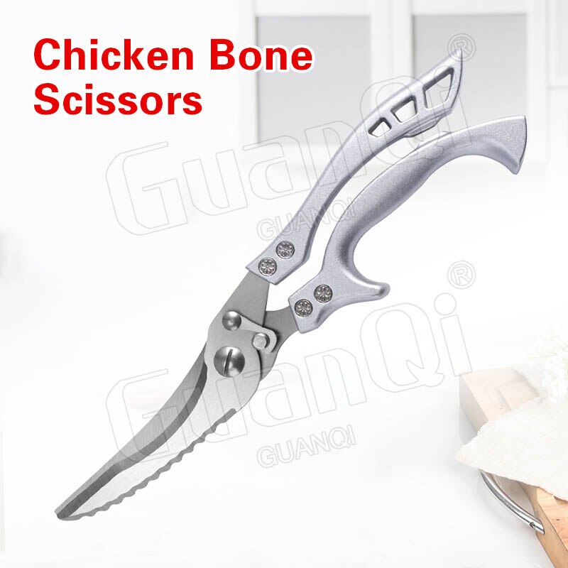Kitchen Knives Razor Sharp Slicing Meat Chopping Knife Butcher Knife 5Cr15 Stainless Steel Cleaver Traditional Cooking Knives: Kitchen scissors
