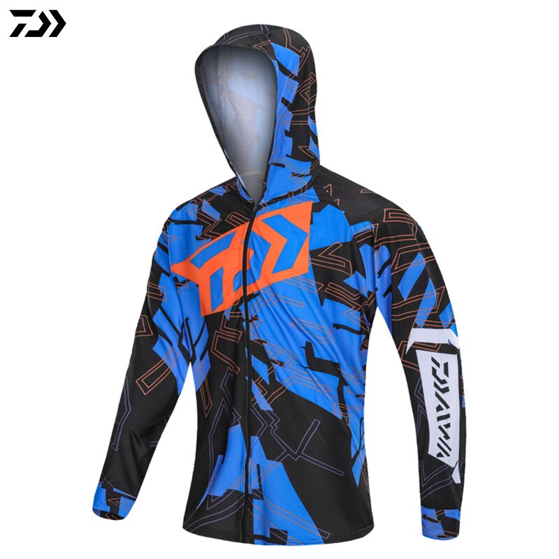 DAIWA Shirt Outdoor Sports Fishing Clothing Men Fishing Shirts Long ...