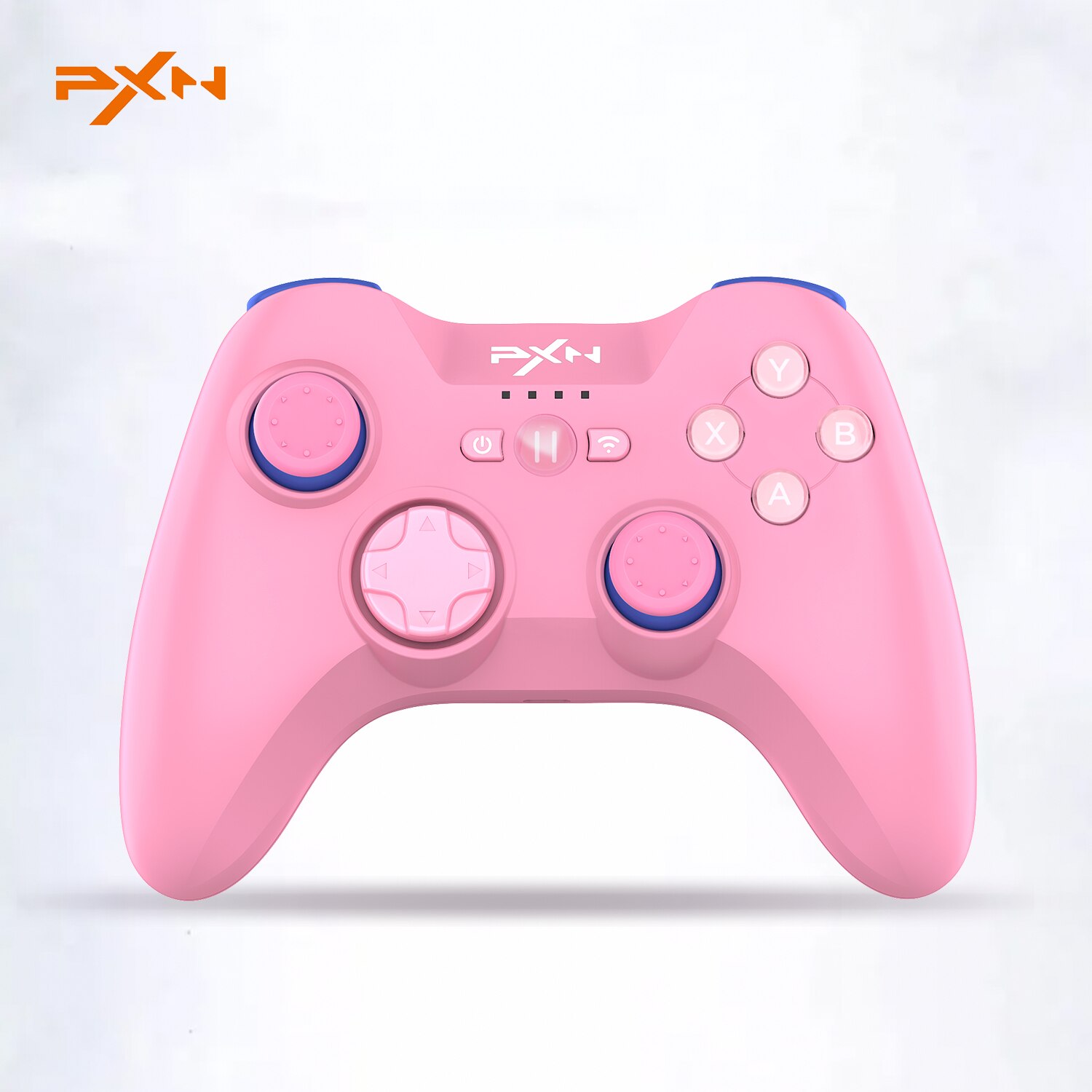 Mando de juegos para iPhone MFi, mando inalámbrico compatible con Bluetooth, PXN, iOS/Apple TV/iPod/iPad, color rosa