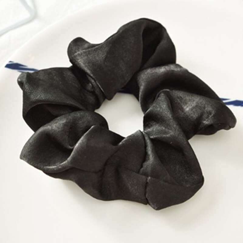 Elastische Satin Printing Vrouwen Haar Scrunchies Paardenstaart Houder Decoraties Lady Meisjes Haar Touw Braiders Haarband Accessoires