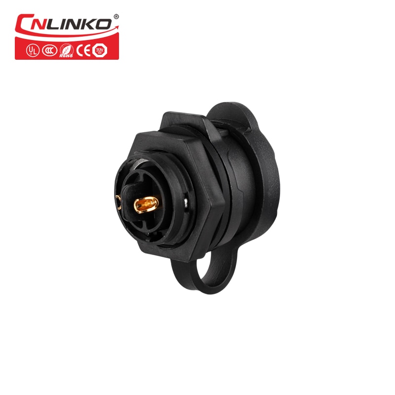 Cnlinko M16 2 Pin Plastic Waterproof Connector for LED Display LED Screen IP67 Connector 10A Power Plug & Socket Connector