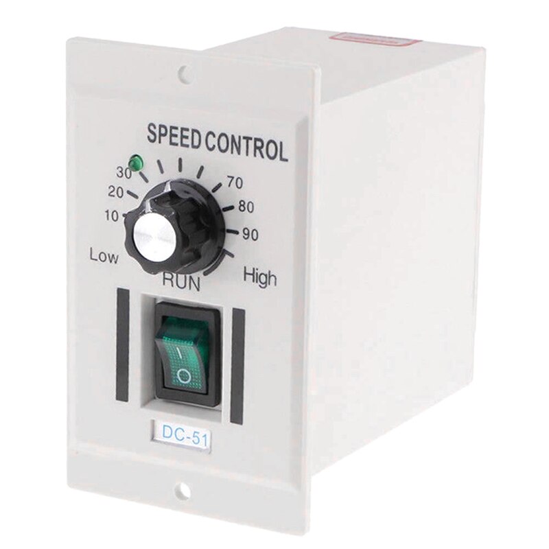 Ac 110V 400W Knob Motor Speed Controller Dc 0-90V Variable Adjust Lathe Control