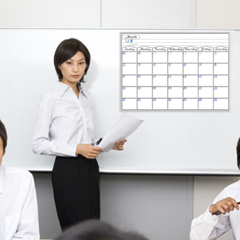 A3 magnétique mensuel planificateur tableau blanc calendrier réfrigérateur aimant effaçable Message CORA