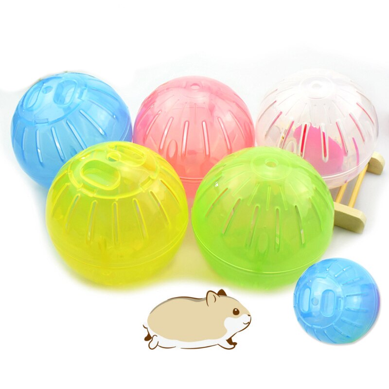 10cm plast hamster gerbil rotte jogging bold sød mini hamster træning bolde hamster leverer tilbehør pet produkter