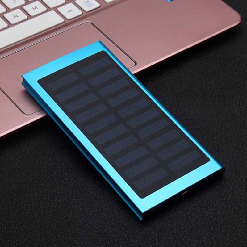 Mobile Power Bank Nesting Portable Wear-resistant Mobile Power Box with 2 USB Port DJA88: blue