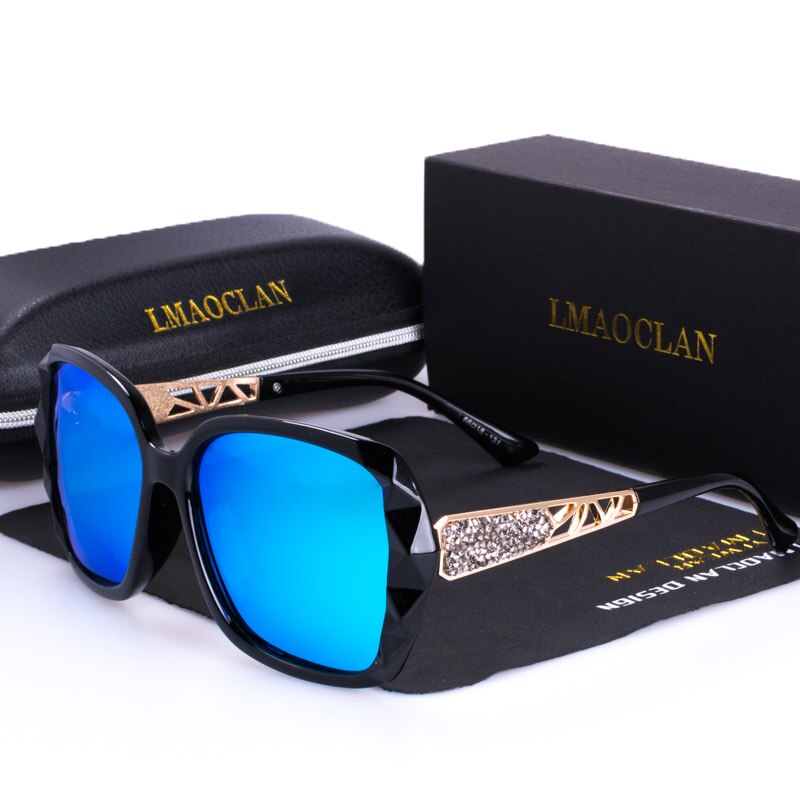 Luxury Brand HD Polarized Sunglasses Women Ladies Oversized Square Gradient Sun Glasses Female Eyewear Oculos UV400: New C02