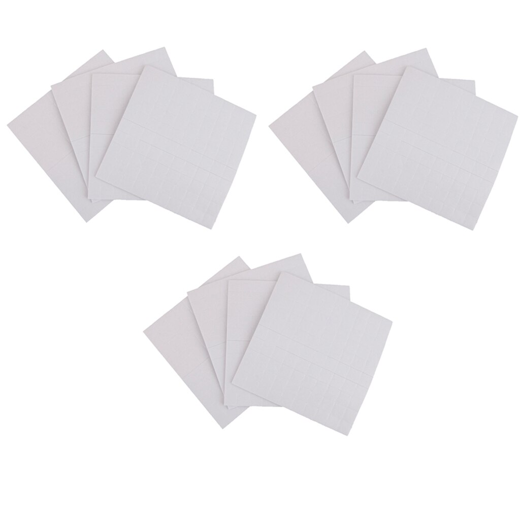 24 Sheets 2mm Thick 3D Foam Tape Stick on Foam Dots for Craft DIY Art, Scrapbooking, Cardmaking, Office Supplies	- White