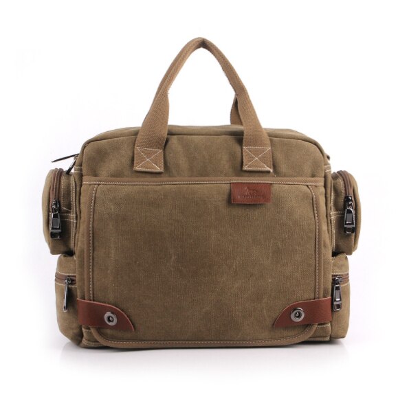 Manjiahong Mannen Canvas Messenger Bags, Mannen Casual Schouder Messenger Bags, man Casual Tote Aktetas Voor Laptop Mannelijke Handtassen