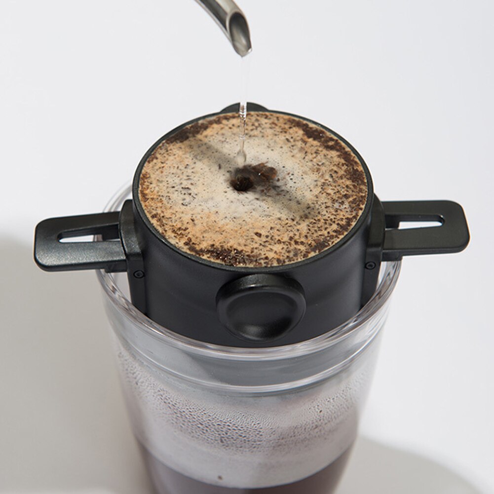 Opvouwbare Draagbare Koffie Filter Koffiezetapparaat Rvs Drip Koffie Thee Houder Herbruikbare Papierloze Giet Over Koffie Druppelaar