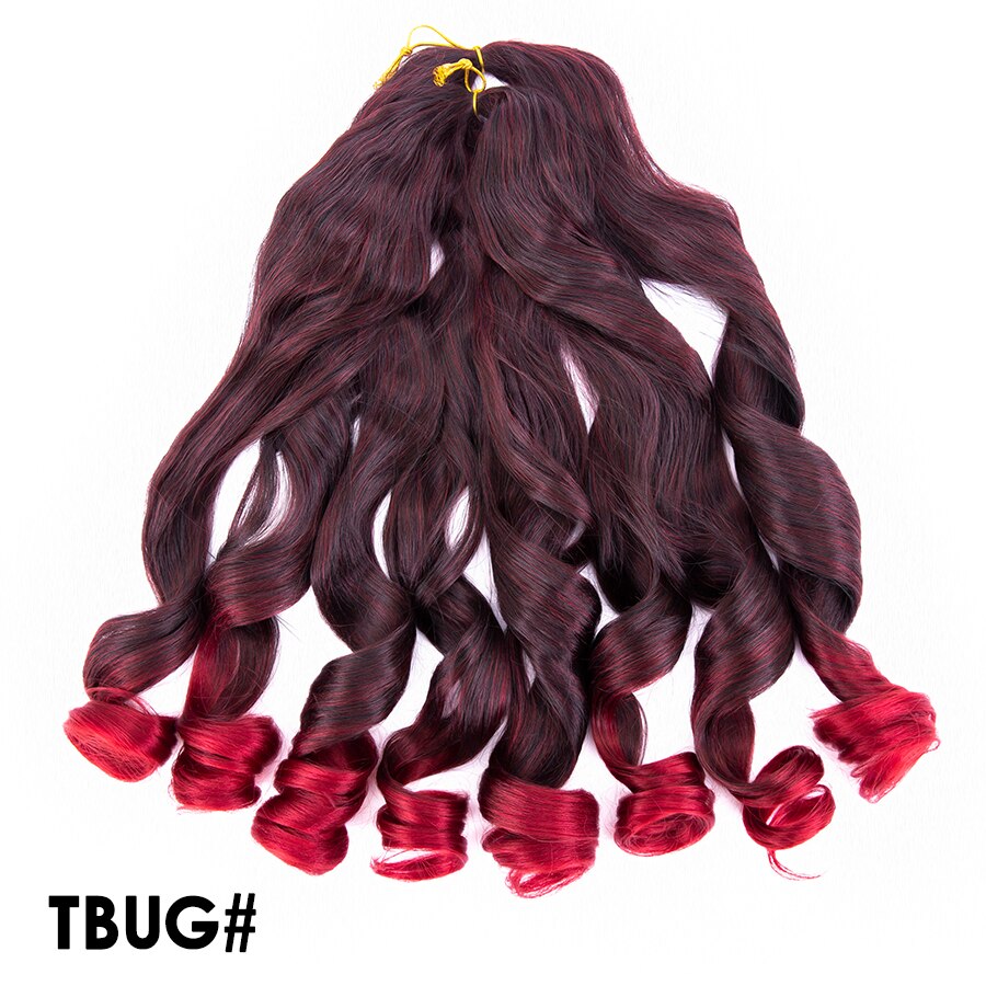 Synthetic Water Wave Braid Crochet Hair Extensions Afro Curly Tress Loose Wave Braiding Hair Bundles Braids Blonde Free Tress: TBUG