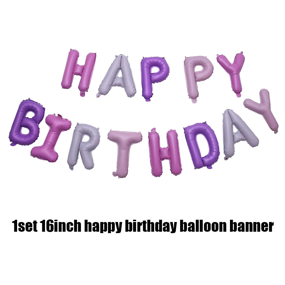 16 inch Letters Happy Birthday Foil Balloon Birthday Party Decorations Adult Kids Alphabet Air Balloons Baby Shower Supplies 63D: 7
