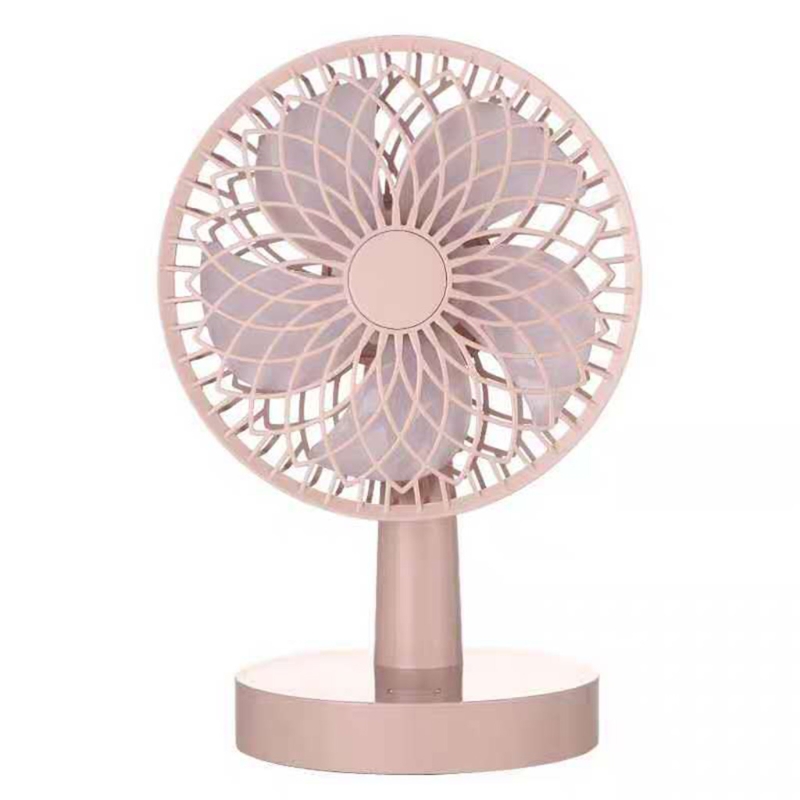 A USB Desktop Oscillating Fan 90° Rotating, 3-speed Strong Airflow, 1200mAh Battery, Quiet Operation, Suitable For Home Office: PK